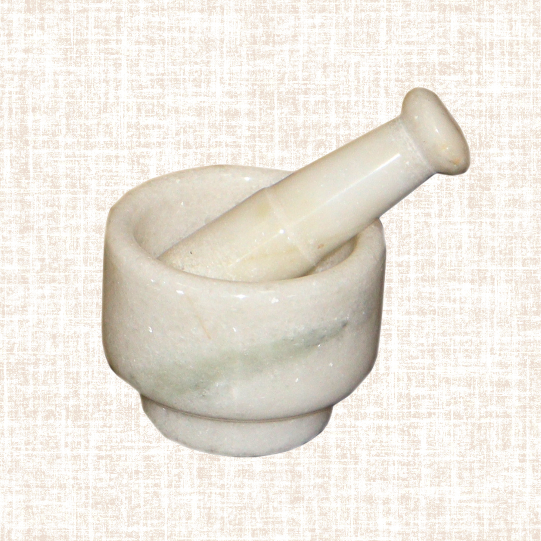 Marble Mortar and Pestle