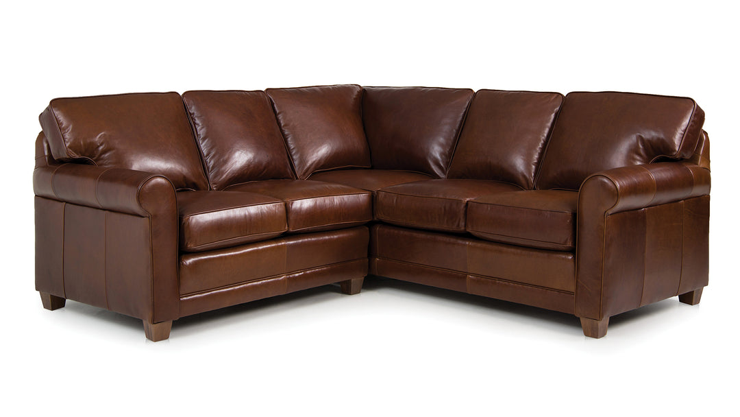 Smith Brothers SB366 Style Custom Leather Modular Sectional