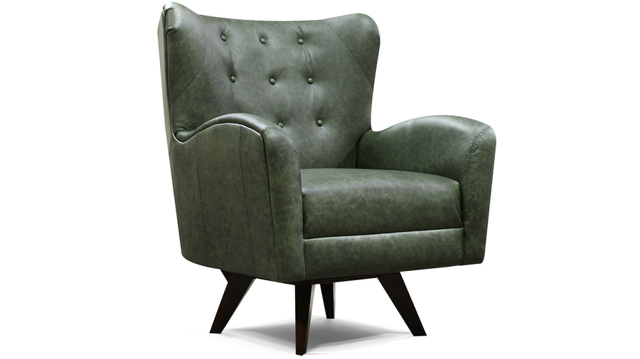 8C069AL Harlow Leather Swivel Chair