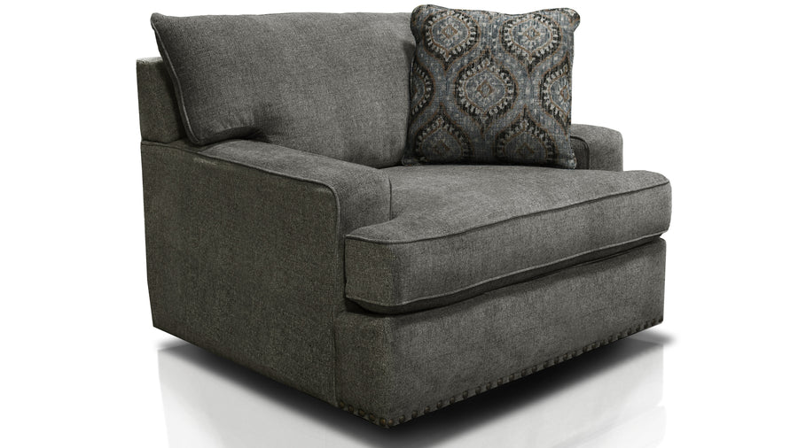 9E0069N Emerson Swivel Chair with Nails