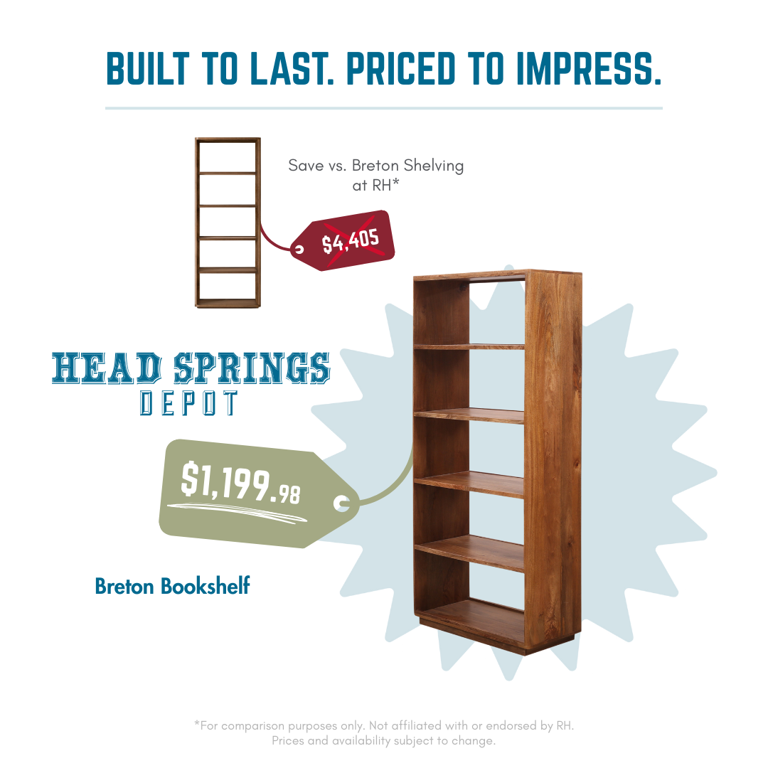 Comparison: Breton Bookshelf vs RH