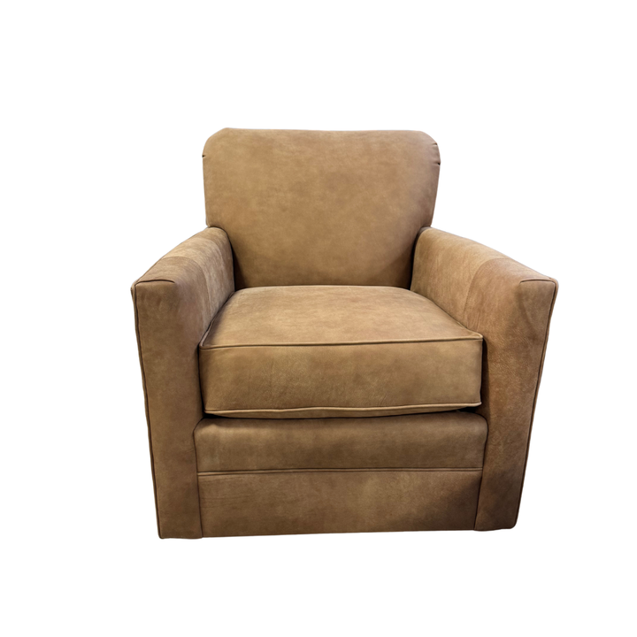 Becks Swivel Chair in Leather