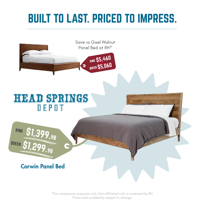 Comparison: Corwin Panel Bed vs RH