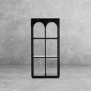 The Fox & Roe Arcade Bookcase in Distressed Black Finish