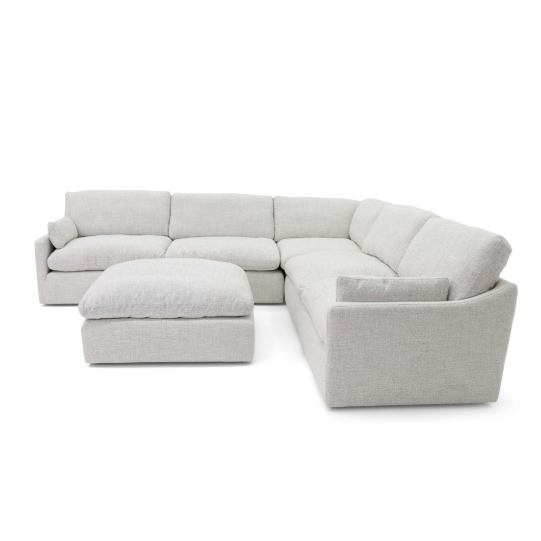 Nathan Cloud Modular Sectional + Ottoman