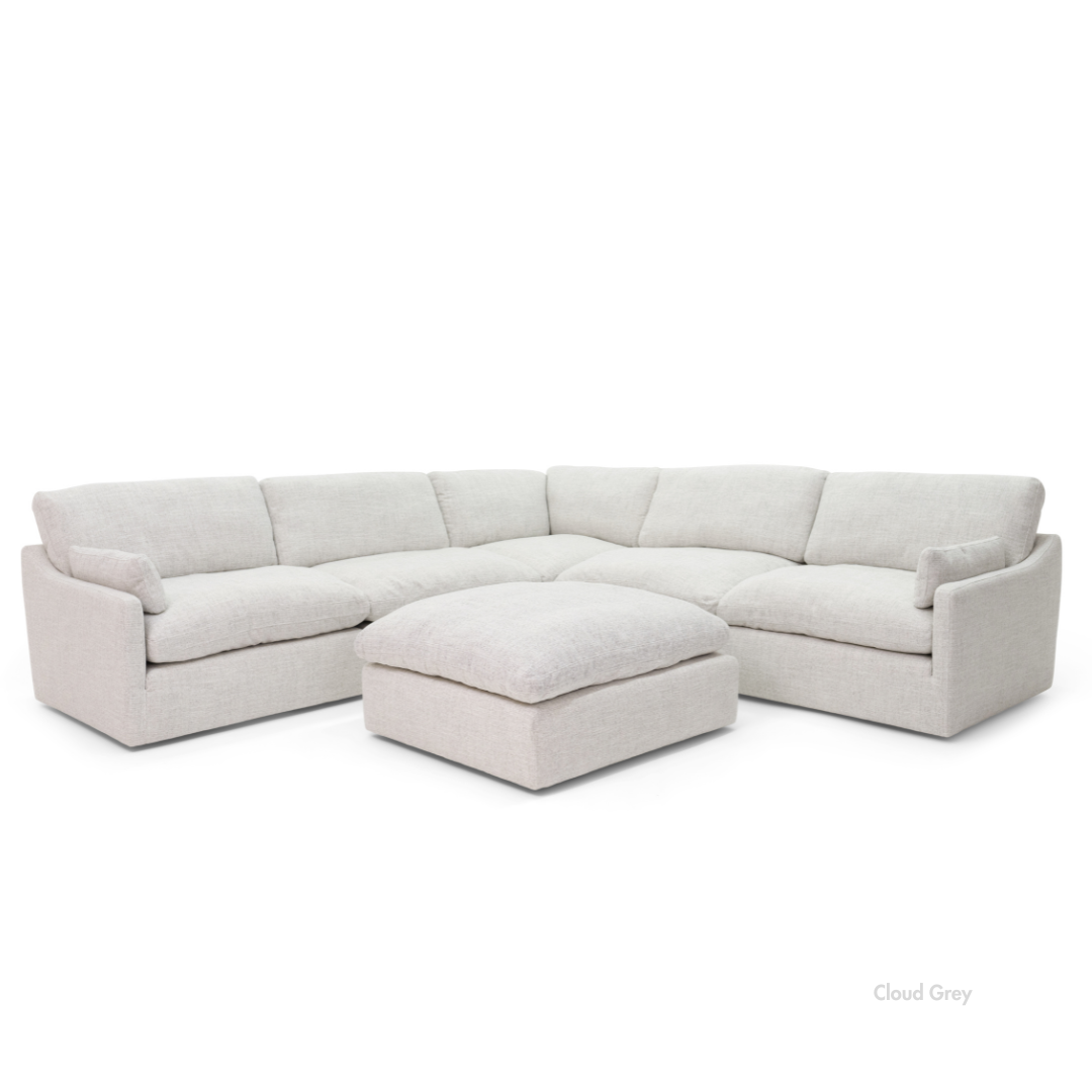 Nathan Cloud Modular Sectional + Ottoman