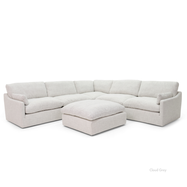Nathan Cloud Modular Sectional + Ottoman
