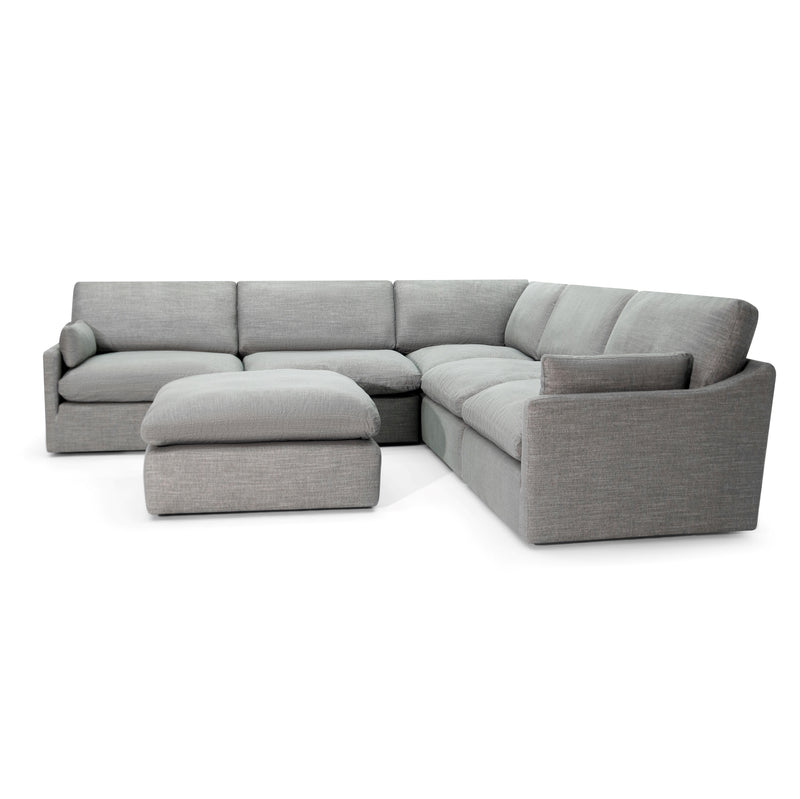 Fox & Roe Nathan Sectional in Nomad Slate