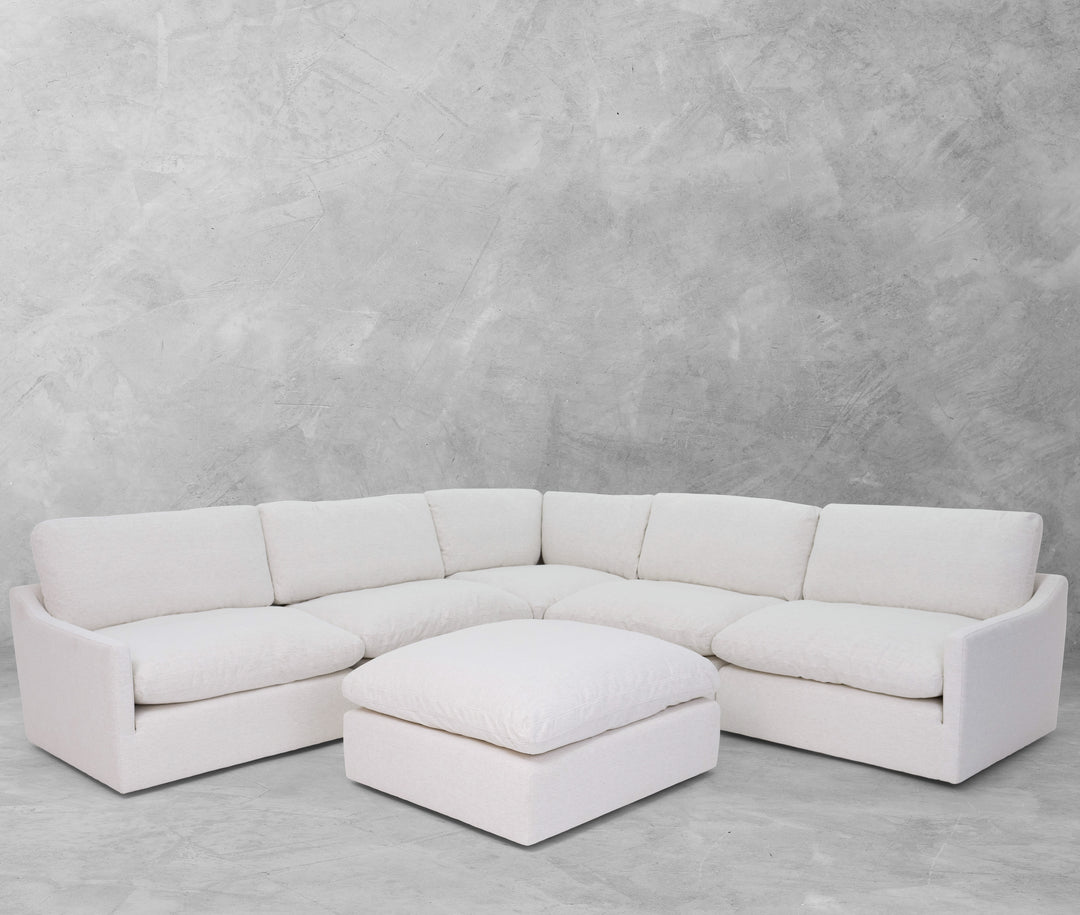 Fox & Roe Nathan Sectional in Nomad Snow