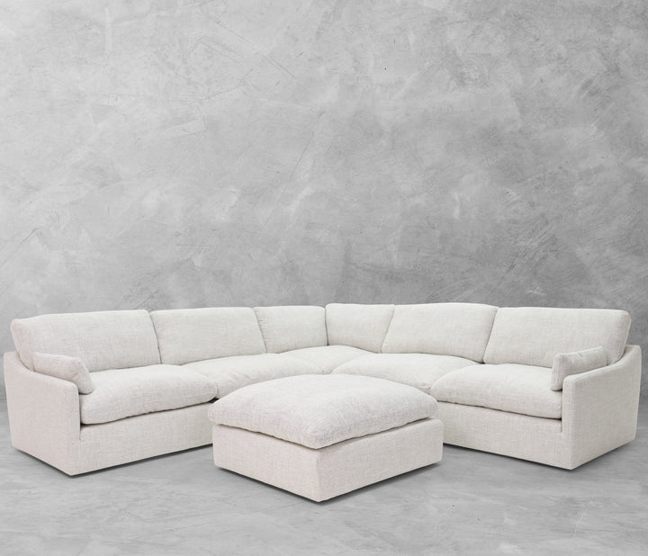 Fox and Roe Nathan Sectional in Cloud Grey