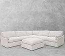 Fox and Roe Nathan Sectional in Cloud Grey