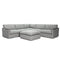 Fox and Roe Nathan Sectional in Nomad Slate