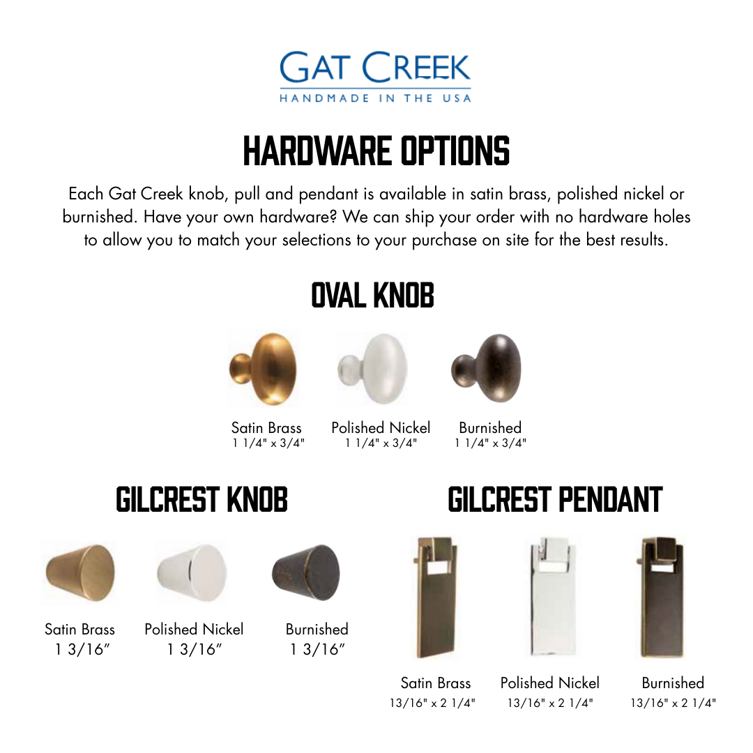 Gat Creek Custom Furniture Oxford 60X24 Desk W/Handed Drawer