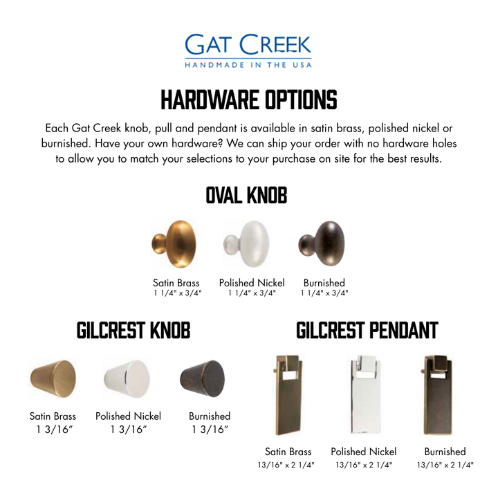 Gat Creek Custom Furniture Oxford 60X24 Desk W/Handed Drawer