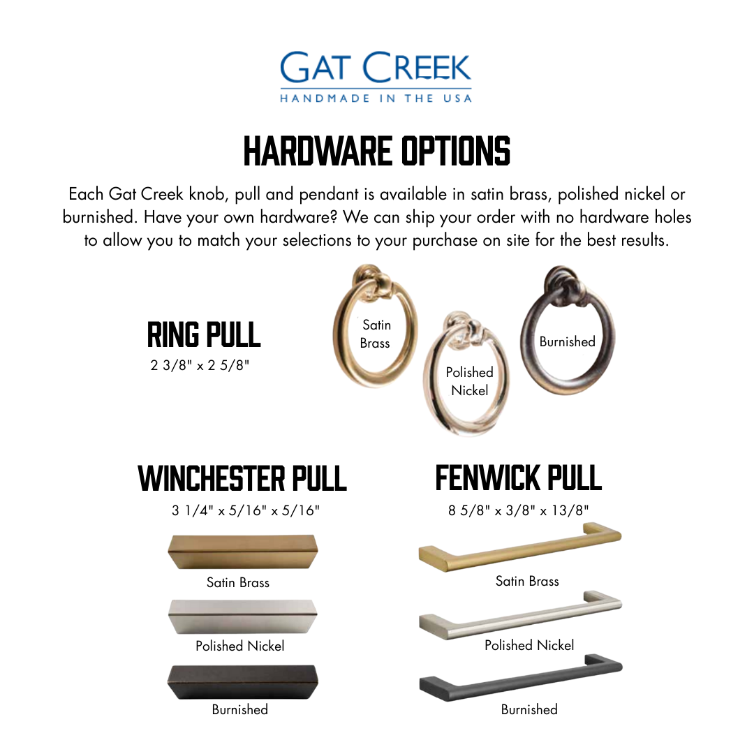 Gat Creek Custom Furniture Oxford 60X24 Desk W/Handed Drawer