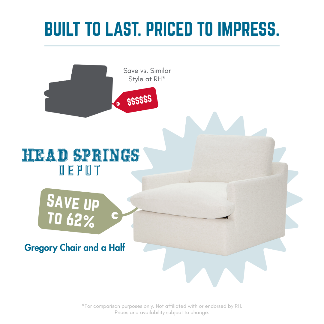 Comparison: Gregory Chair and a Half vs RH