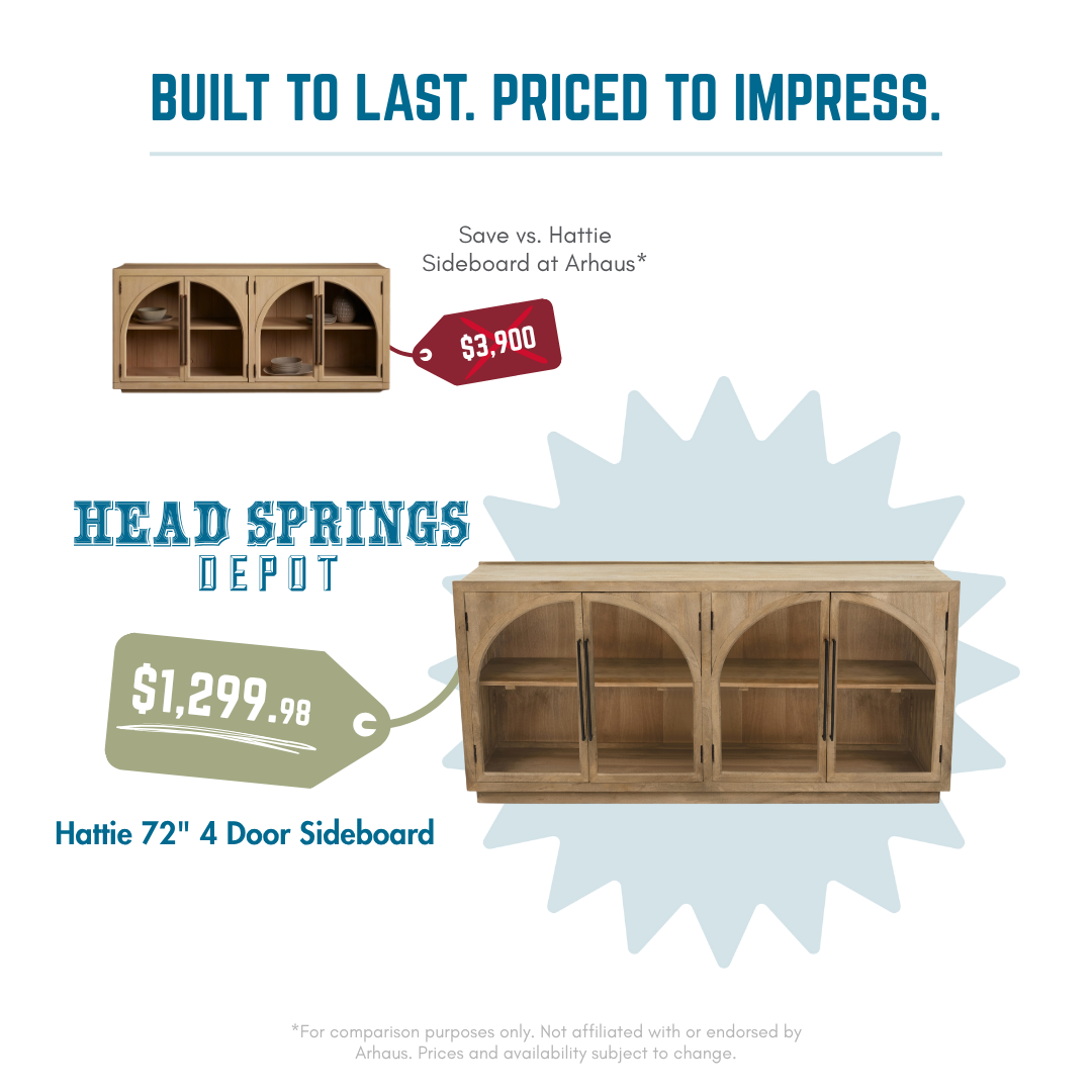 Comparison: Hattie 72" 4 Door Sideboard vs Arhaus