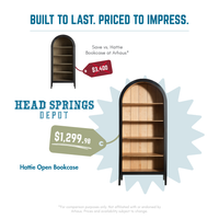 Comparison: Hattie Open Bookcase vs Arhaus