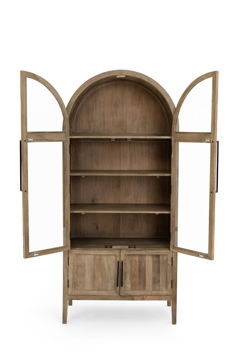 The Fox & Roe Hattie Glass 2 Door Cabinet (4 Finish Options)