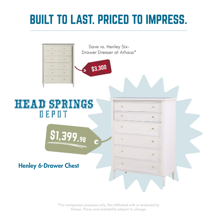 Comparison: Henley 6-Drawer Chest vs Arhaus
