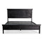The Fox & Roe Fern Panel Bed in Sandblasted Black Finish