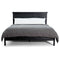 The Fox & Roe Fern Panel Bed in Sandblasted Black Finish