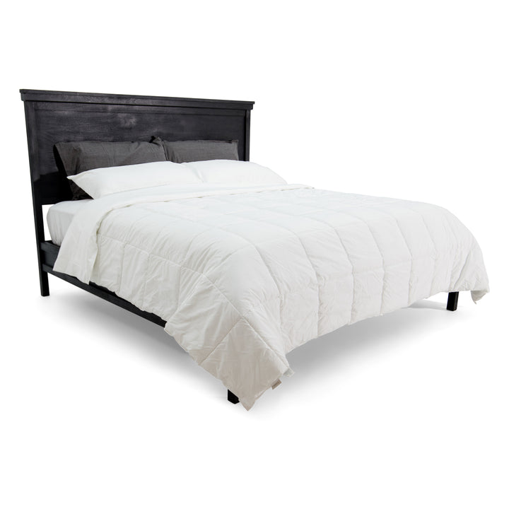 The Fox & Roe Fern Panel Bed in Sandblasted Black Finish