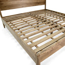 The Fox & Roe Corwin Panel Bed in Washed Walnut Finish