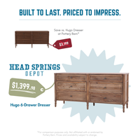 Comparison: Hugo 6-Drawer Dresser vs Pottery Barn