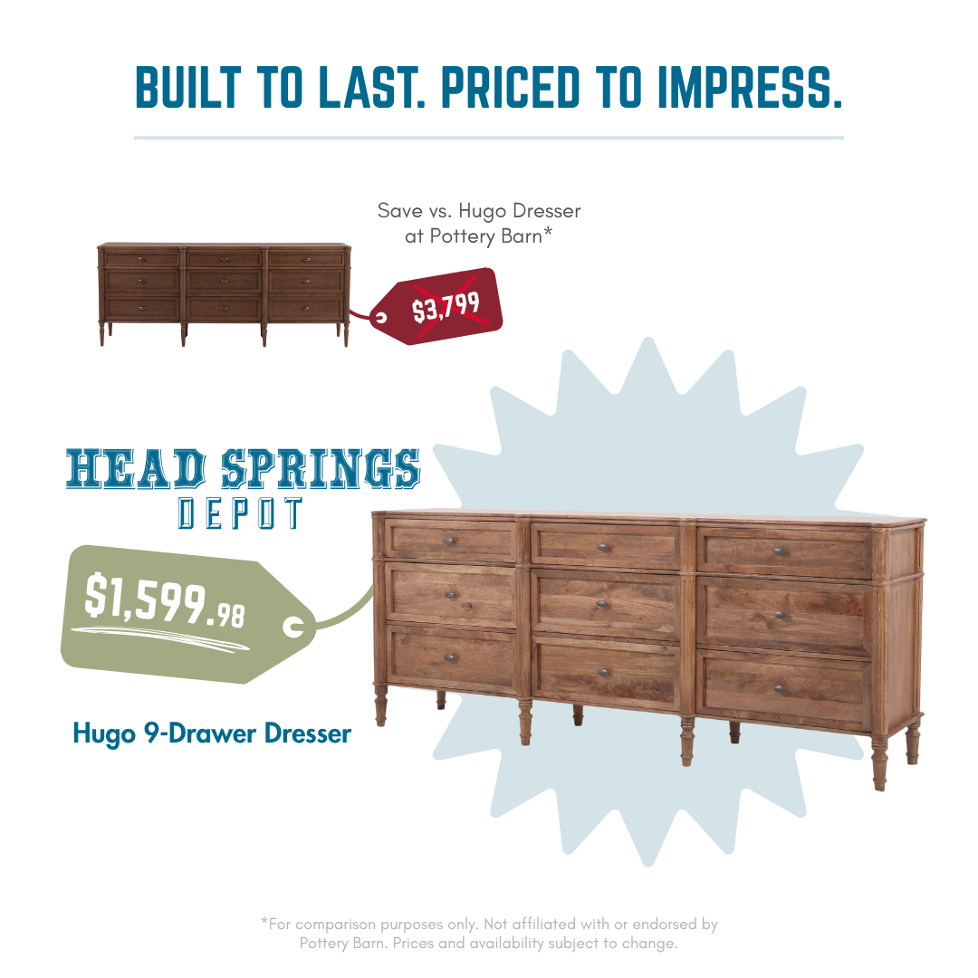Comparison: Hugo 9-Drawer Dresser vs Pottery Barn
