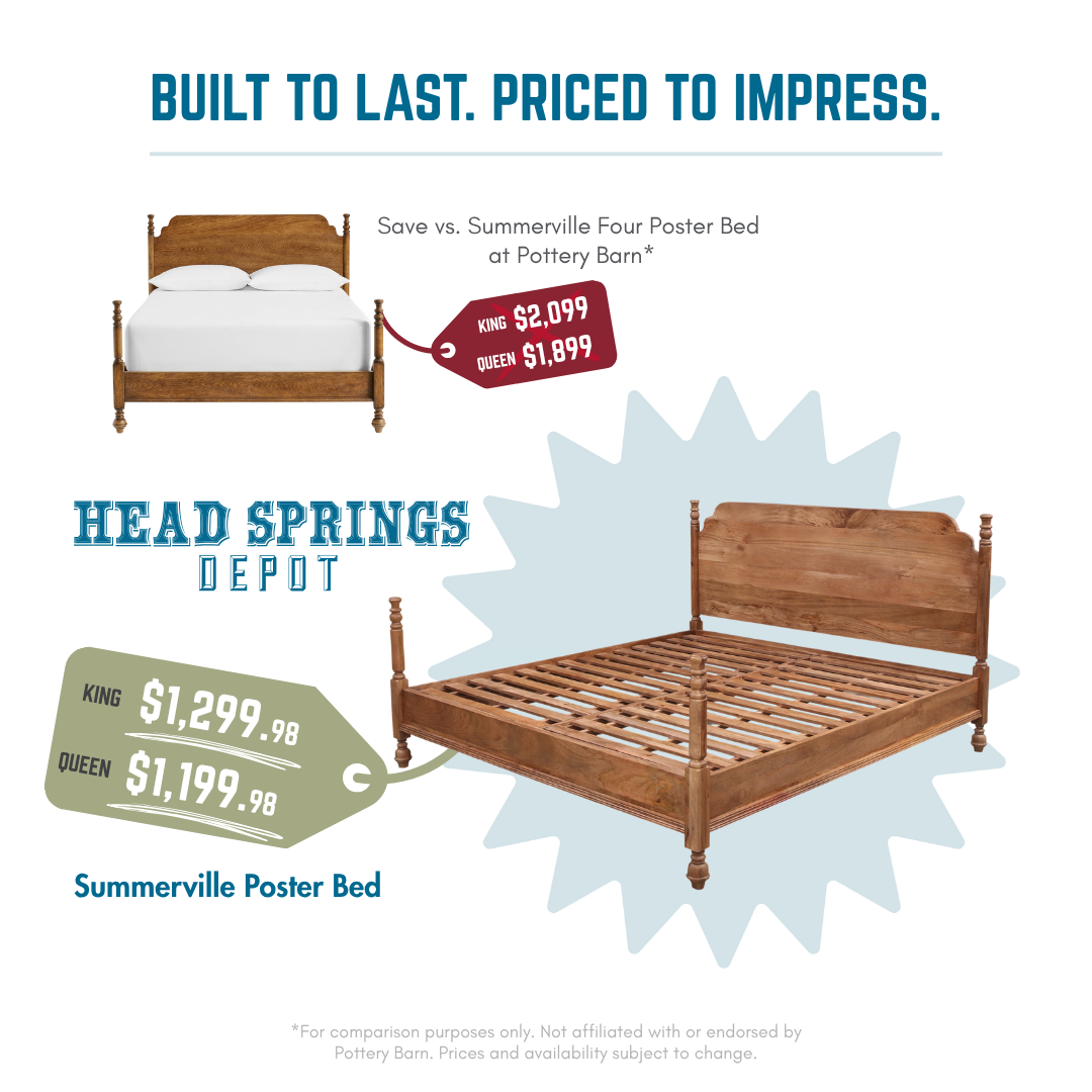 Comparison: Summerville Poster Bed vs Pottery Barn