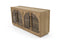 Fox & Roe Hattie 4 Door Sideboard in Natural Sand Blasted Finish