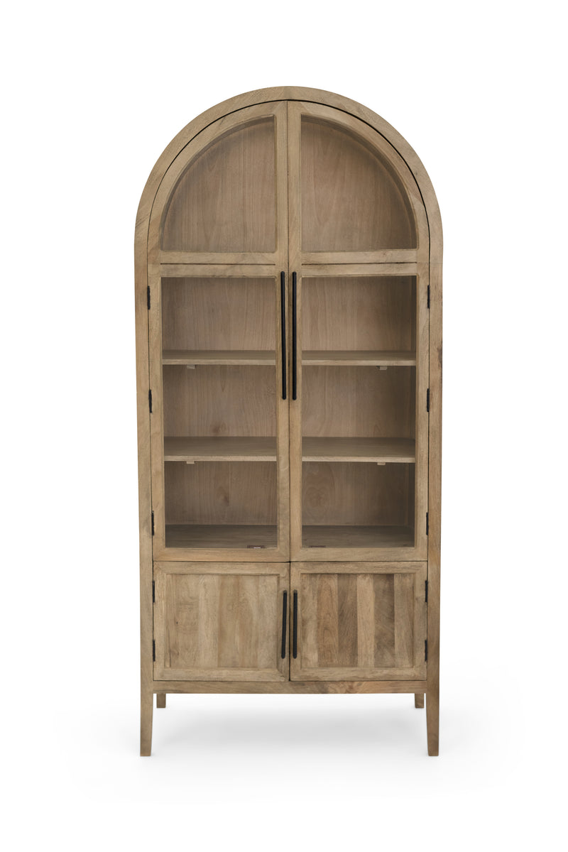 The Fox & Roe Hattie Glass 2 Door Cabinet (4 Finish Options)