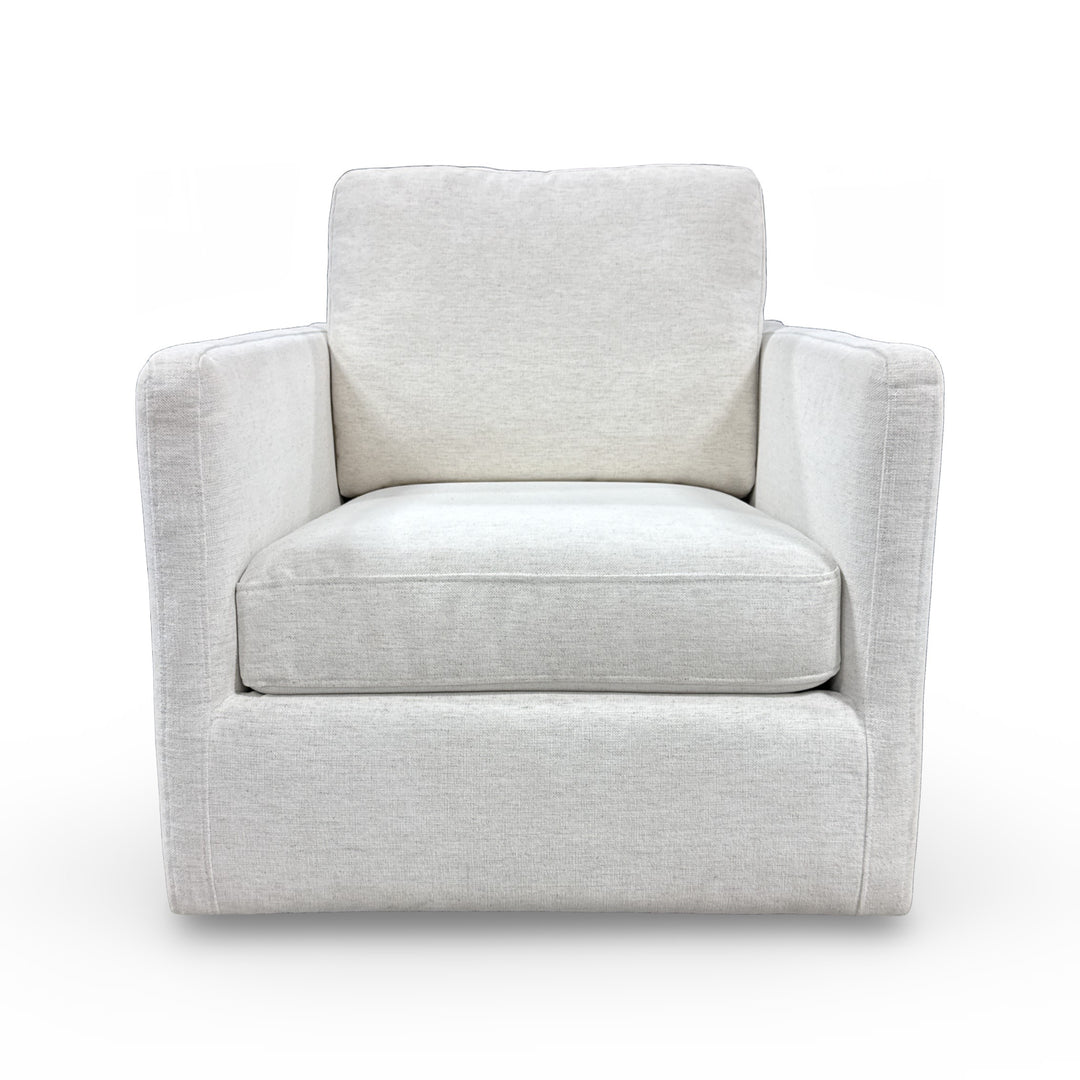 Kristen Track Arm Swivel Accent Chair