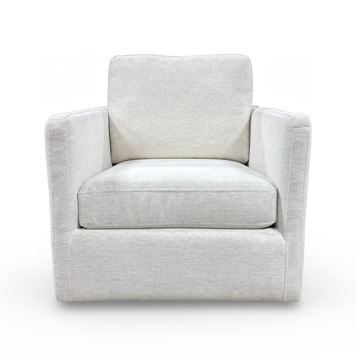 Kristen Track Arm Swivel Accent Chair