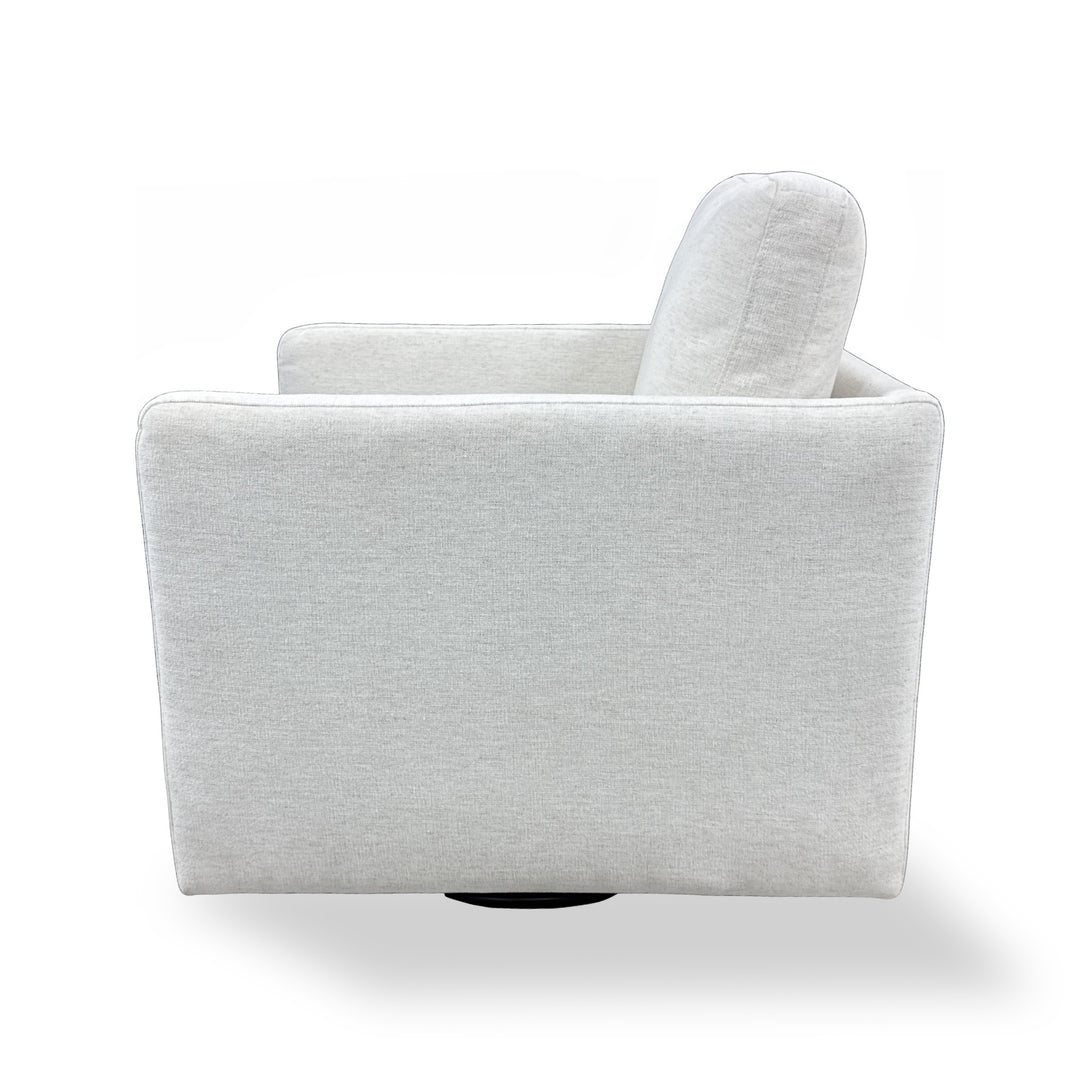 Kristen Track Arm Swivel Accent Chair