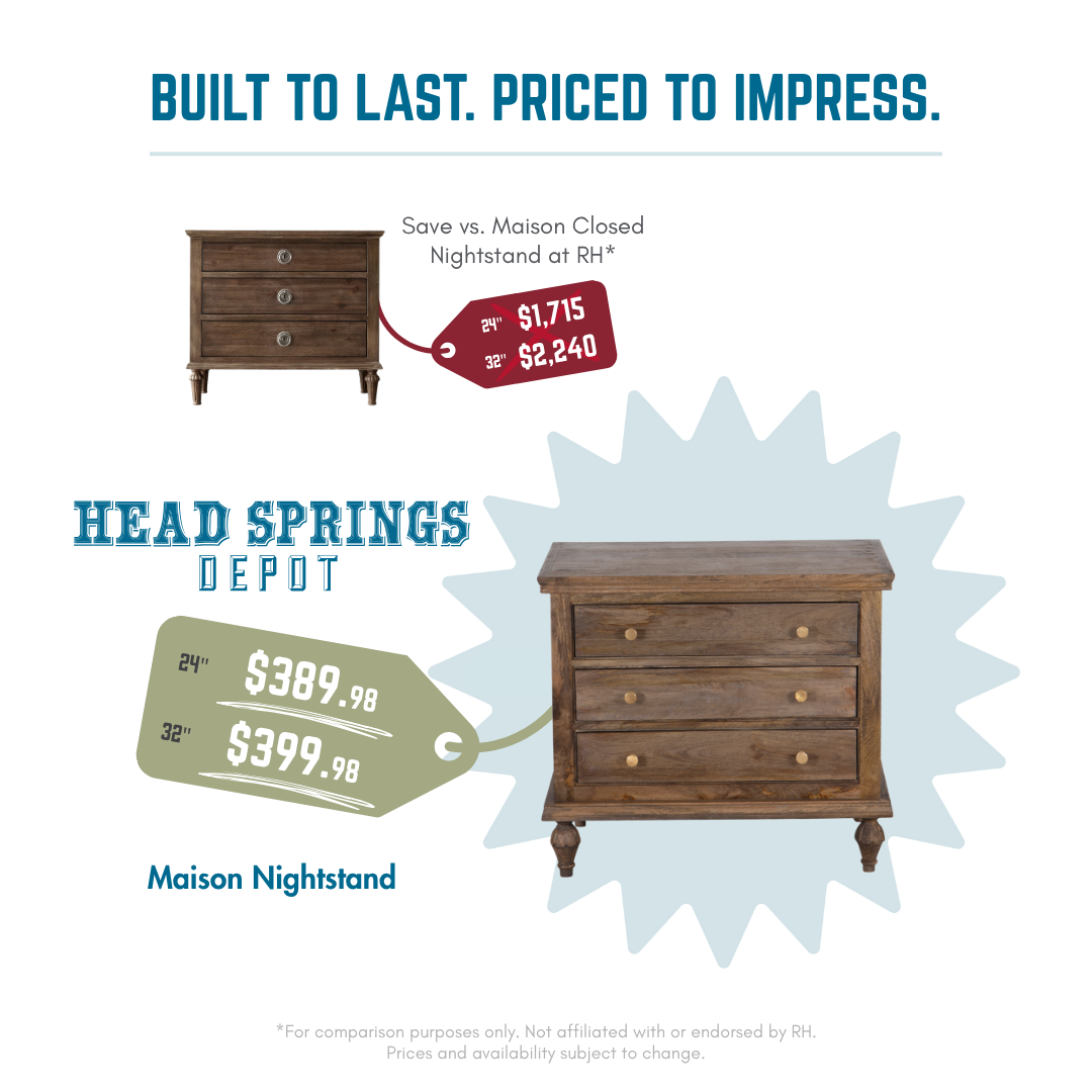 Comparison: Maison Nightstand vs RH
