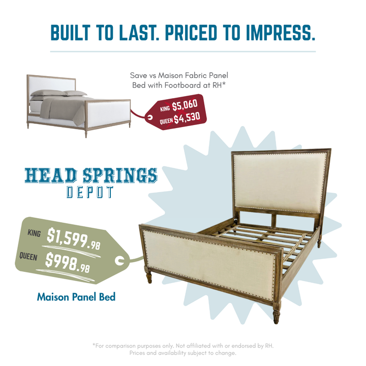 Comparison: Maison Panel Bed vs RH