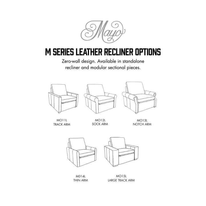 Mayo Custom Leather Recliner (M Series)