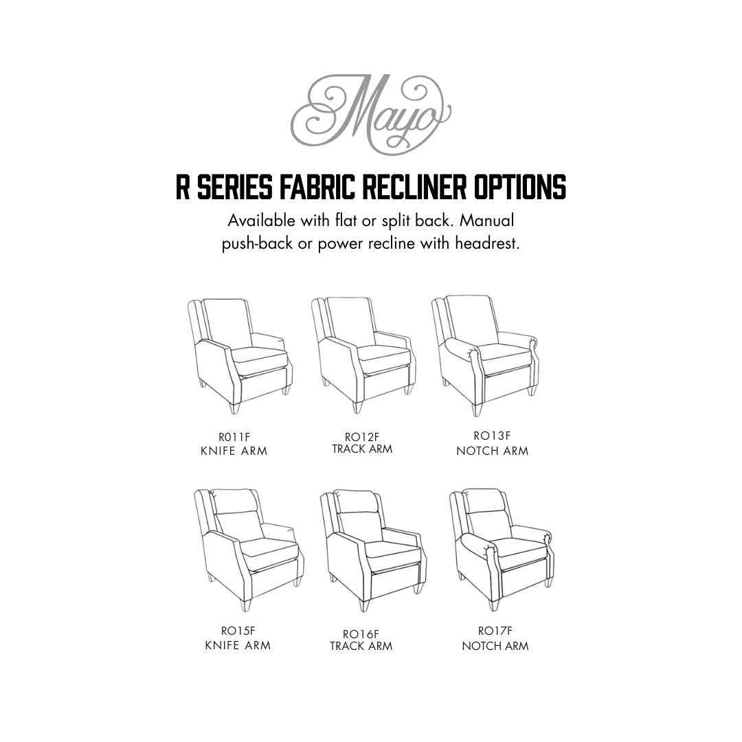 Mayo Custom Fabric Recliner (R Series)