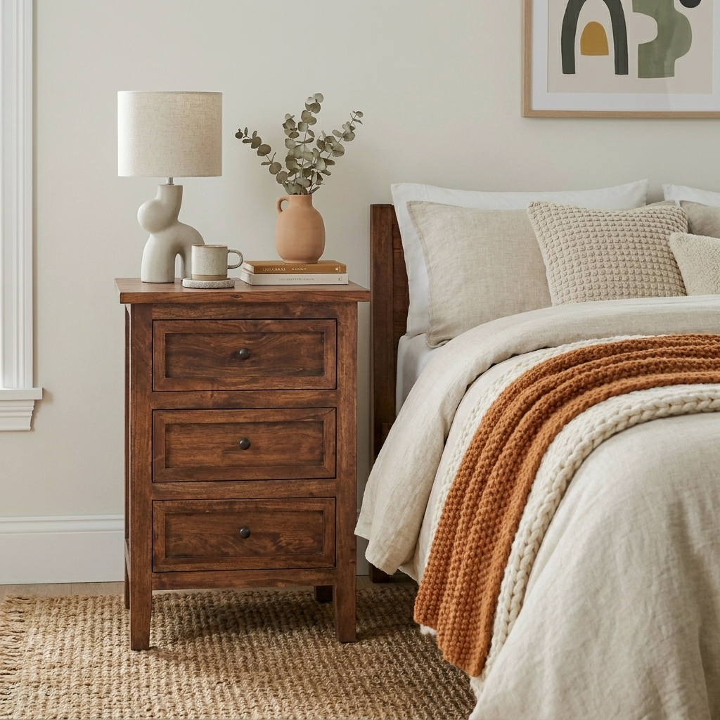 Marbon 3 Drawer Nightstand