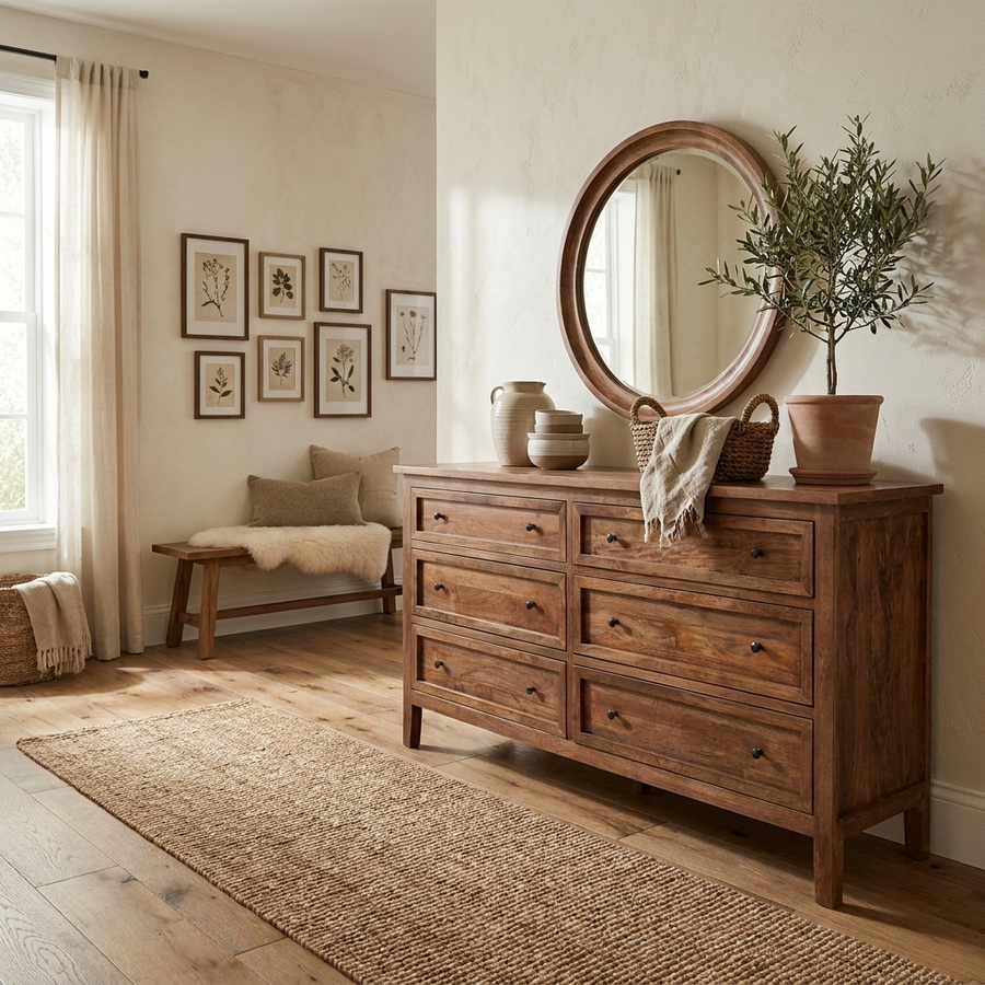 Marbon 6 Drawer Dresser Tahoe Brown
