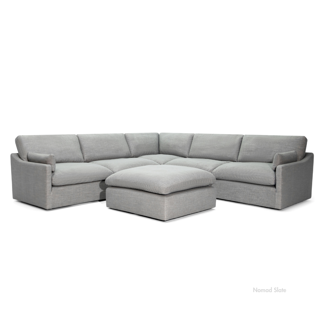 Nathan Cloud Modular Sectional + Ottoman