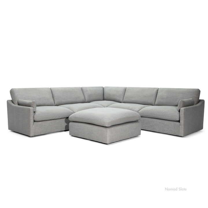Nathan Cloud Modular Sectional + Ottoman