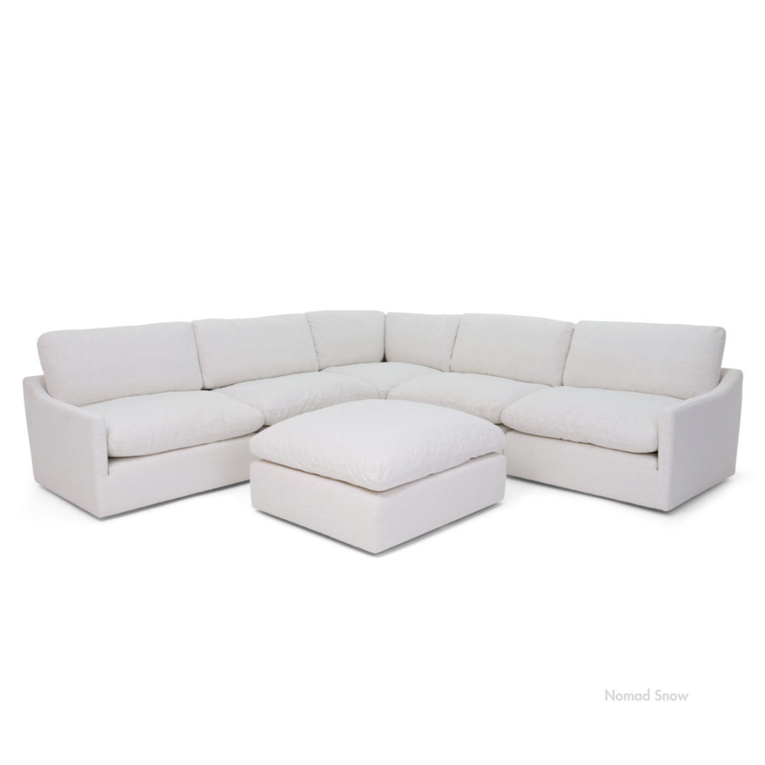 Nathan Cloud Modular Sectional + Ottoman