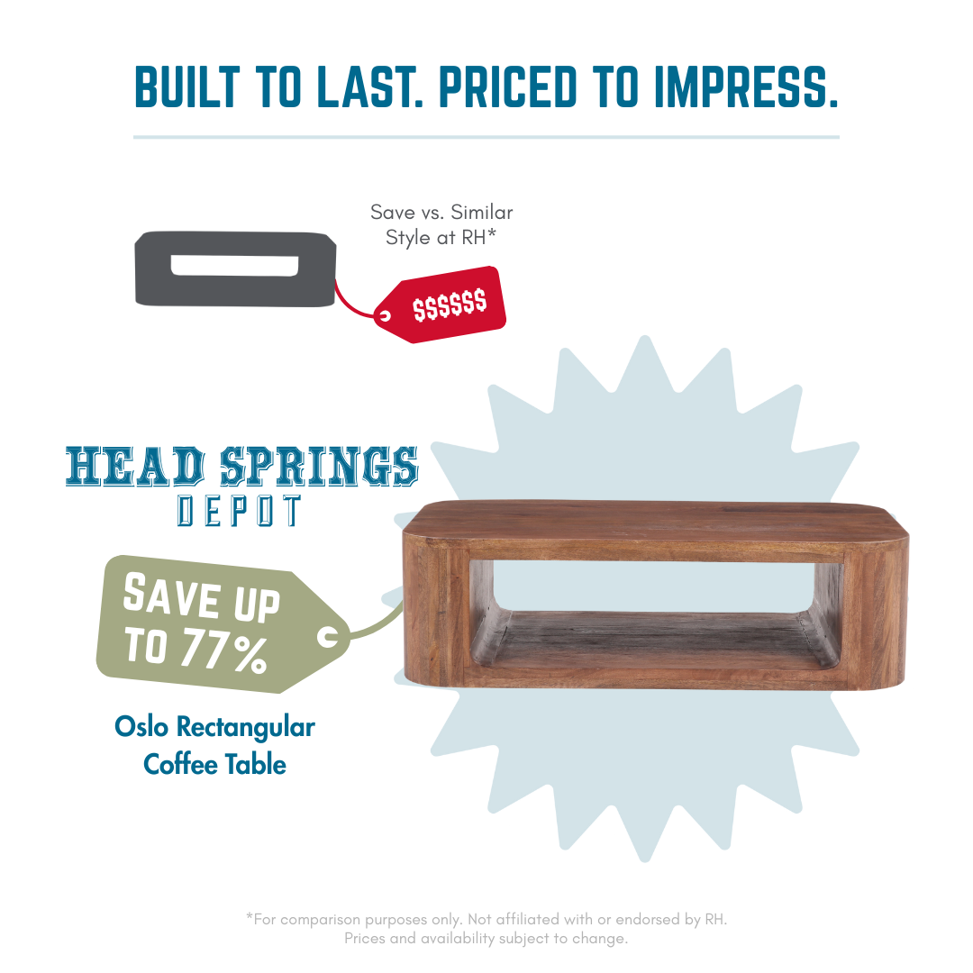 Comparison: Oslo Rectangular Coffee Table vs RH