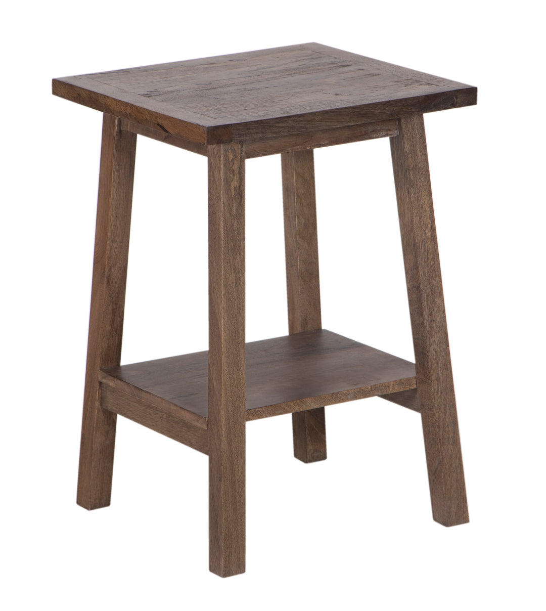 Brown Amara Small Side Table without Drawer on white background
