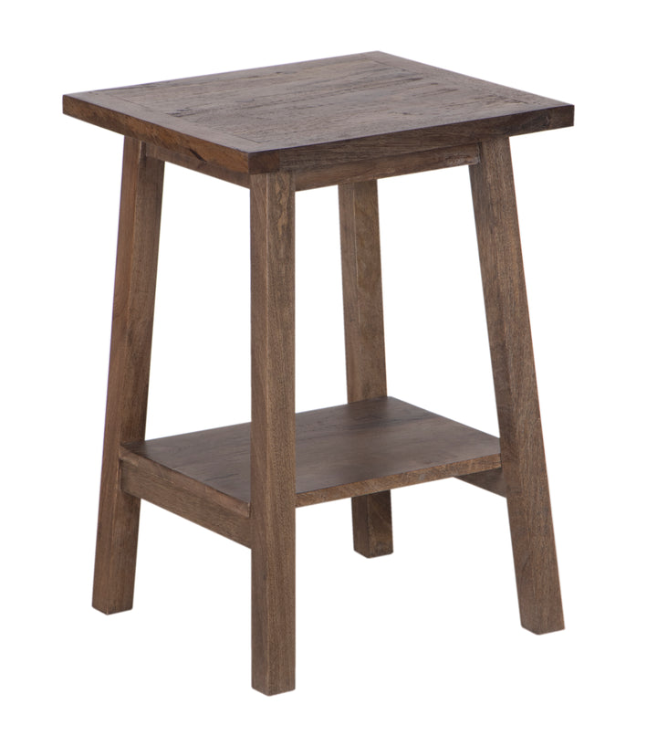 Brown Amara Small Side Table without Drawer on white background