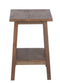 The Amara Small Side Table in Wire Brush Antique Finish