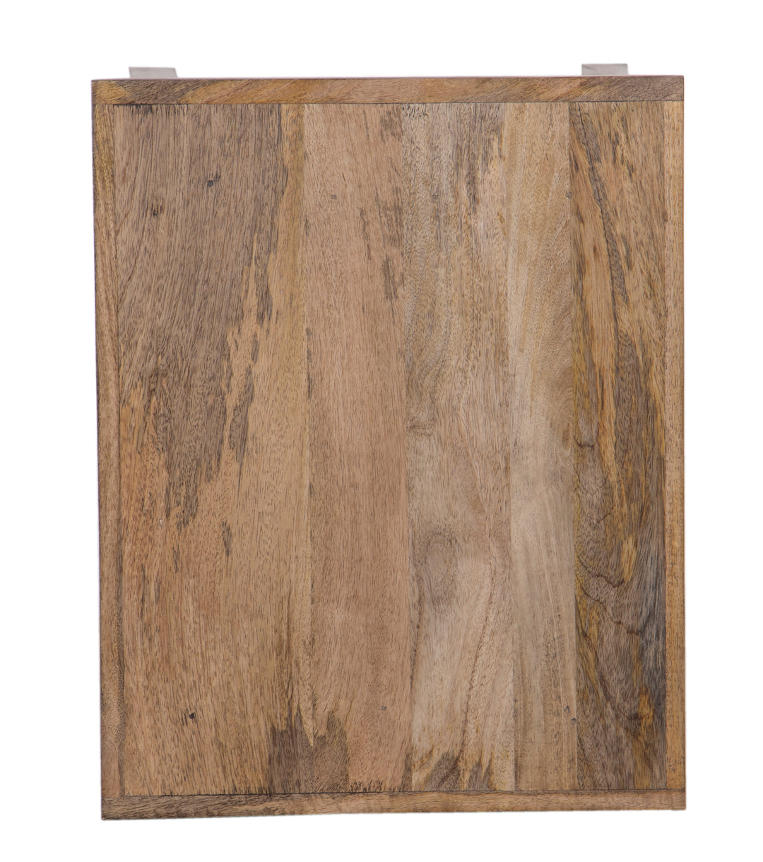 Brown Amara Side Table with Drawer seen from top on white background